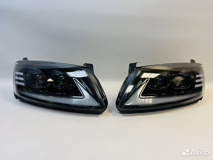 Фары на LADA grantа 4 biled линзы с дхо