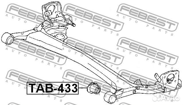 Сайлентблок задней балки