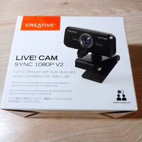 Web-камера Creative Live Cam sync 1080P V2, черный