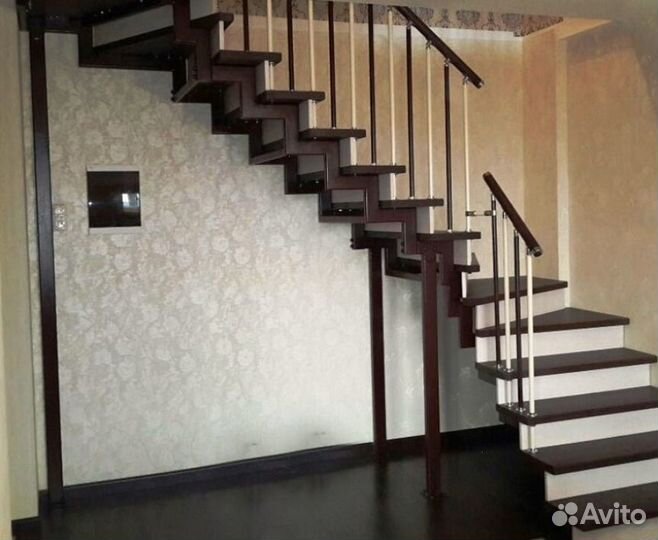 Металлокаркас Лестницы под Обшивку на Второй Этаж