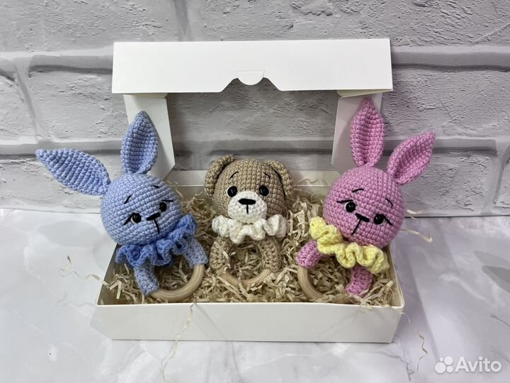 Погремушка-грызунок ручной работы