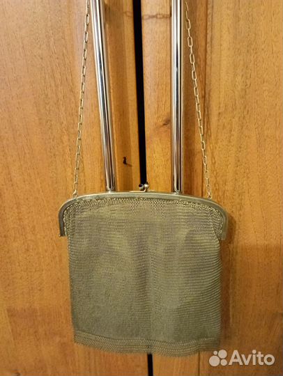 Старинная дамская сумка винтажный ридикюль Alpacca