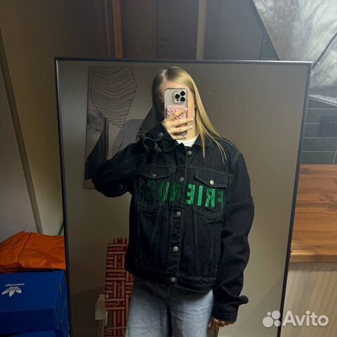 Vlone Friends Jacket Uzi Джинсовка Vlone Friends Denim Jacket