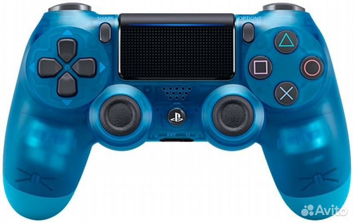 Dualshock 4 прозрачный синий