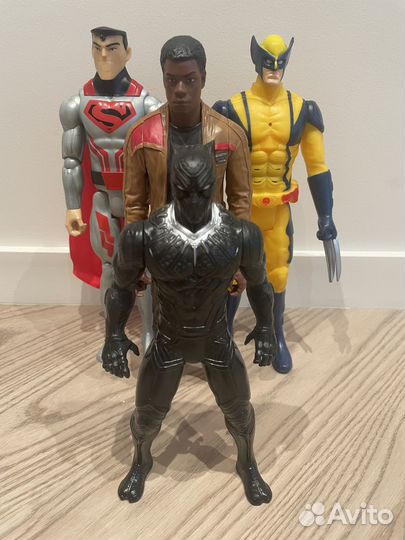 Расомаха, Финн, Супермен, Черная пантера