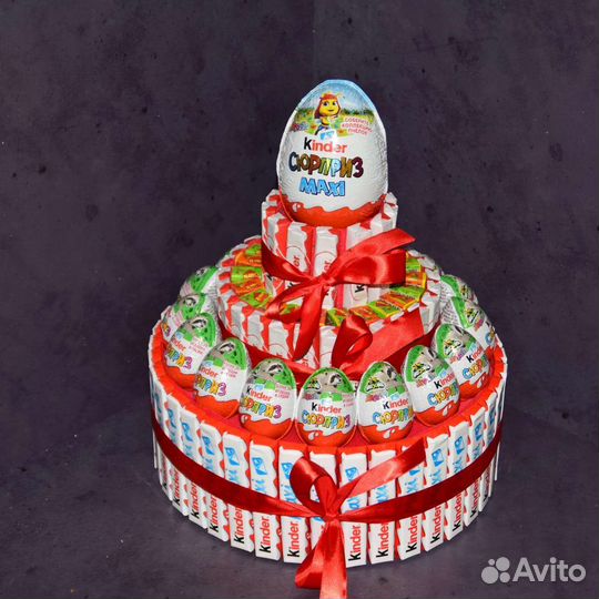 Торт из Киндер шоколада/Сладкий подарок