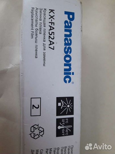 Оригинальная красящая пленка Panasonic