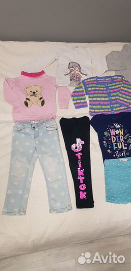 Пакет вещей на девочку 110-116р Б/У