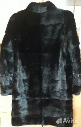 Шуба -трансформер норковая 46 48 черная