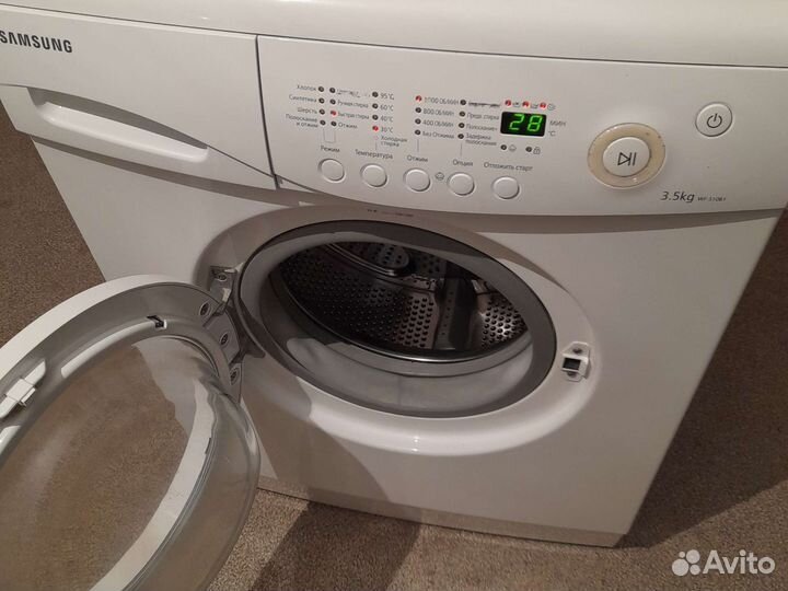 Узкий Самсунг 3,5кг Рабочий Гарантия