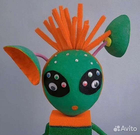 Поделки в школу. 42 см. Инопланетянин. Космос