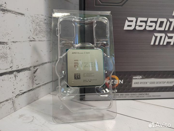 Комплект Ryzen 5 5600+Mag B550M Mortar MAX WI-FI