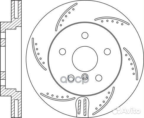 Диск тормозной перфорированный NiBK performance