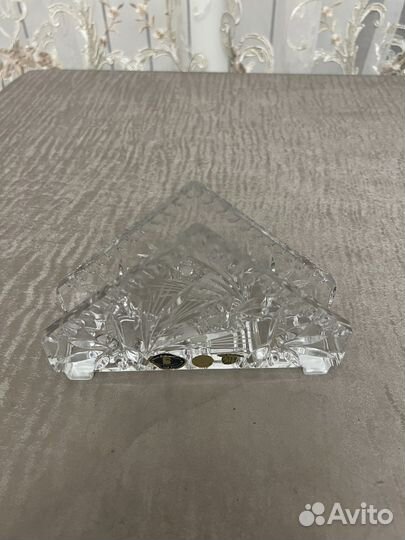 Хрустальная салфетница