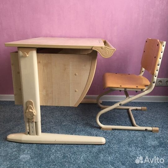 Растущий стол парта и стул