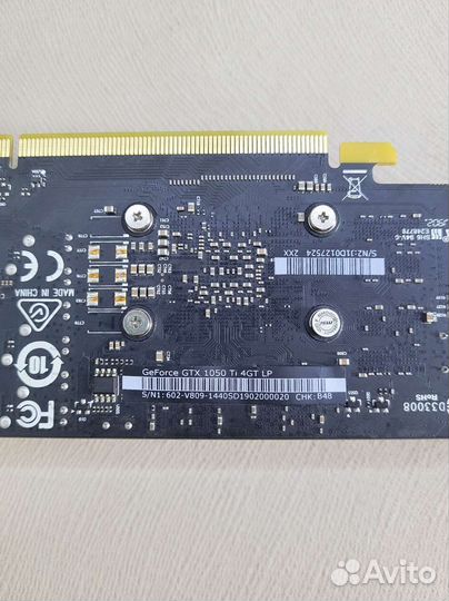 Видеокарта MSI GTX1050ti 4GT LP