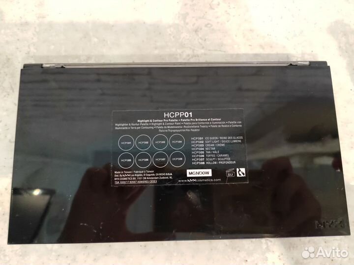 Палитра теней для макияжа и коррекции лица kryolan