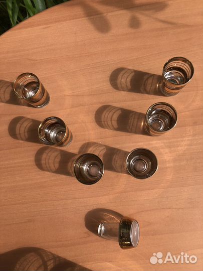 Старинный стеклянный набор для коньяка