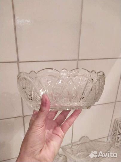 Хрустальные вазочки/конфетницы/салатницы