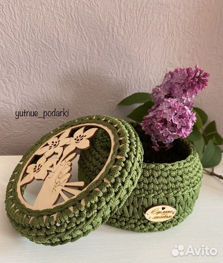 Шкатулка- корзинка для хранения, в наличии