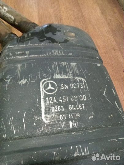 Глушитель (задняя часть, банка) Mercedes-Benz