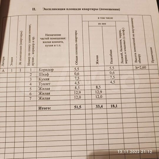 Дом 51,5 м² на участке 13 сот.
