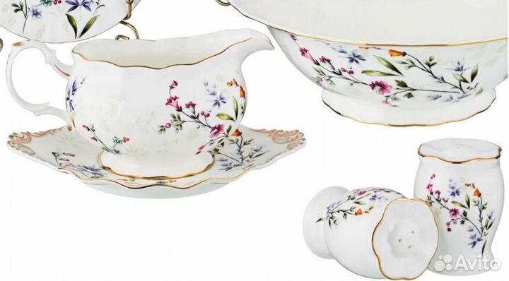 Столовый сервиз на 6 персон родные луга 28 пр. Lef