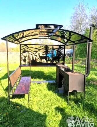 Мангал С крышей