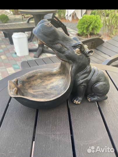 Конфетница бегемот ключница подарок статуэтка