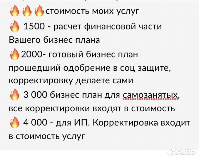 Бизнес план для соцконтракта