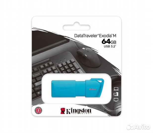 Накопитель Kingston USB3.2 Flash 64GB