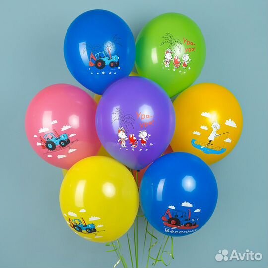 Воздушные шары Синий Трактор
