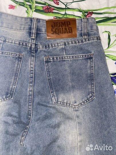 Джинсы женские широкие