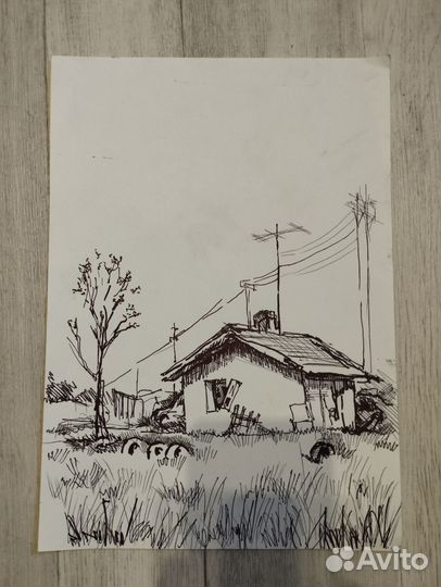 Зарисовка деревня