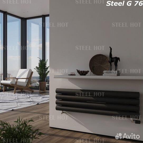 Горизонтальный радиатор Steel-Hot от завода