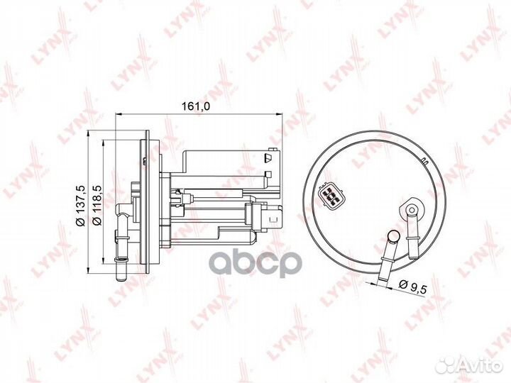 Фильтр топливный LF977M lynxauto