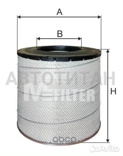 A594 фильтр воздушный 333x174x392.5 Omn Cum, FRL, International, Setra