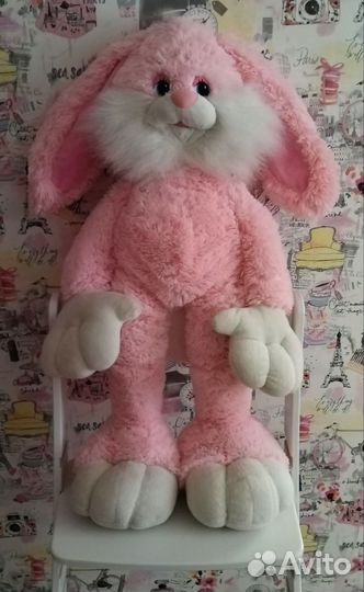 Мягкая игрушка заяц 70см