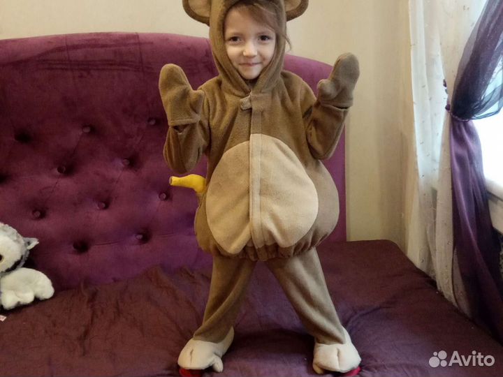 Новогодний костюм обезьянки на 2-3 года
