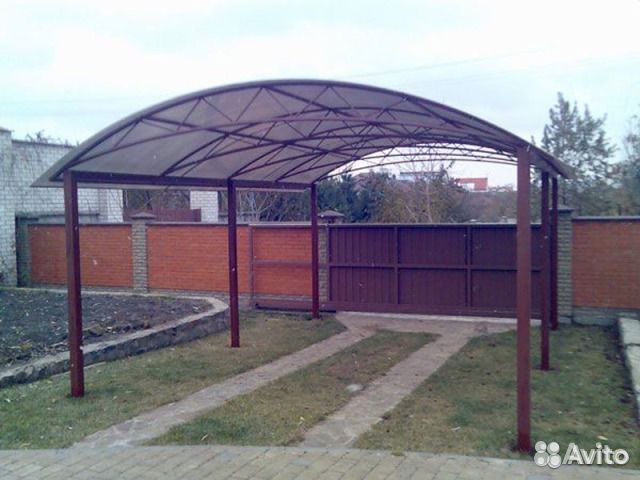 Металлоконструции-навесы, теплицы, беседки, печи