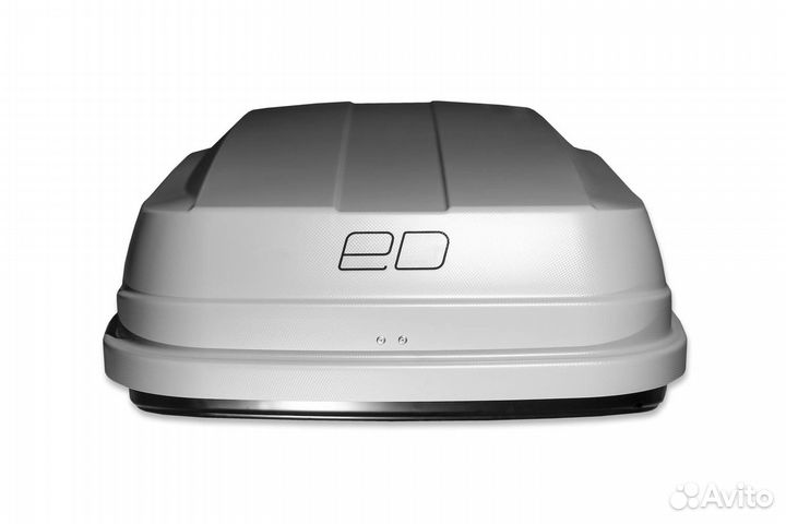 Автобокс на крышу ED Magnum 390 серый карбон