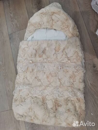 Конверт на выписку плюшевый тёплый