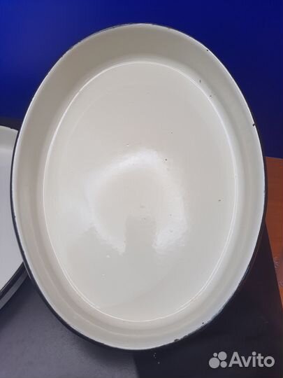 Большой эмалированный лоток СССР