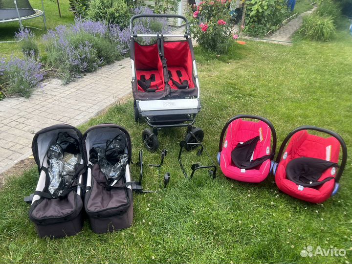 Коляска для двойни 3 в 1