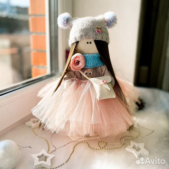 Текстильная интерьерная кукла ручной работы