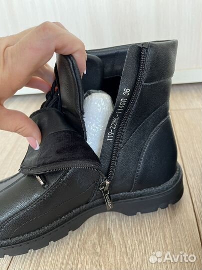 Ботинки женские сапоги кожаные новые 36
