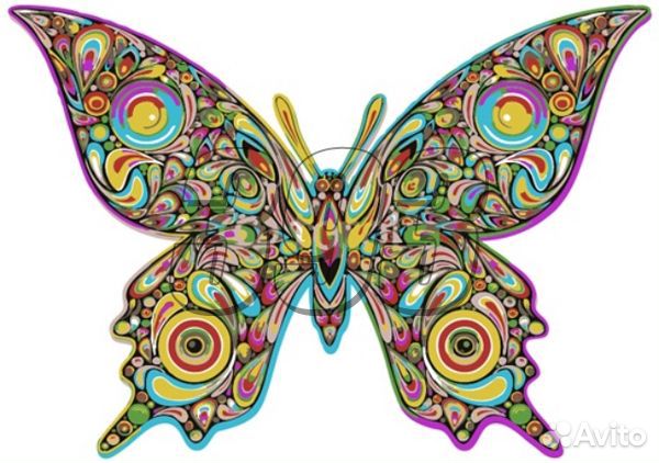 Картина по номерам Бабочка поп-арт (20 на (43212)