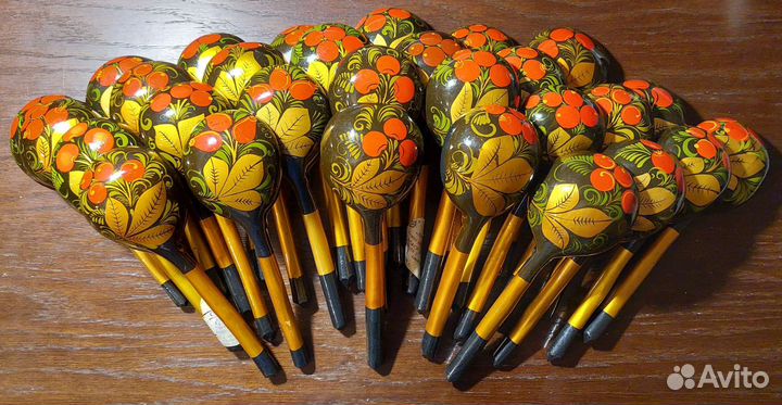 Деревянные ложки хохлома, СССР