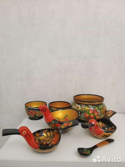 Деревянная посуда хохлома