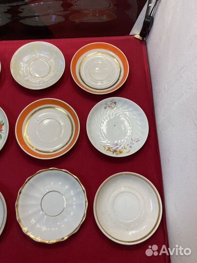 Блюдца Фарфор СССР лотом